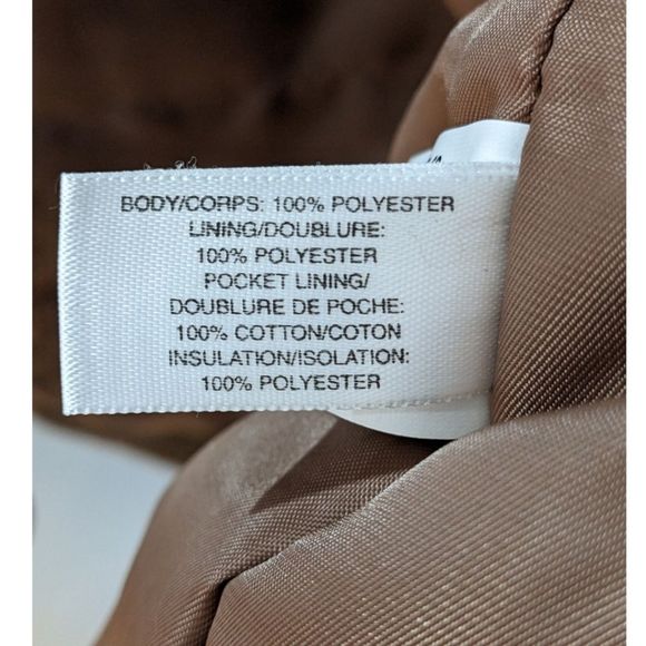 Cutter & Buck Men's Camel Tan Faux Suede Button & Zip Up Jacket Size XXL - Picture 10 of 11